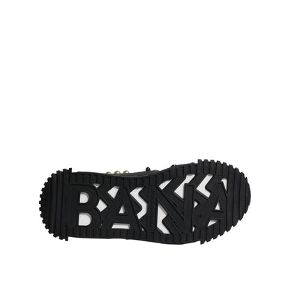 Dolce & Gabbana Black Leather Studded Slides Sandals Shoes
