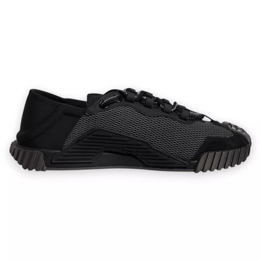 Dolce & Gabbana Black Nylon NS1 Low Top Men Sneakers Shoes MV6814-40