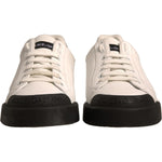 Dolce & Gabbana White Leather Logo Portofino Sneakers Shoes
