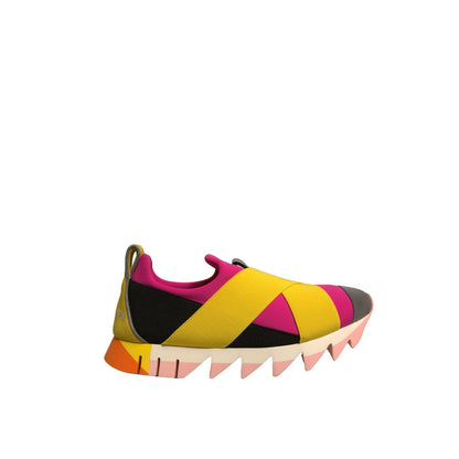 Dolce & Gabbana Multicolor Neoprene Elastic Ibiza Sneakers Shoes