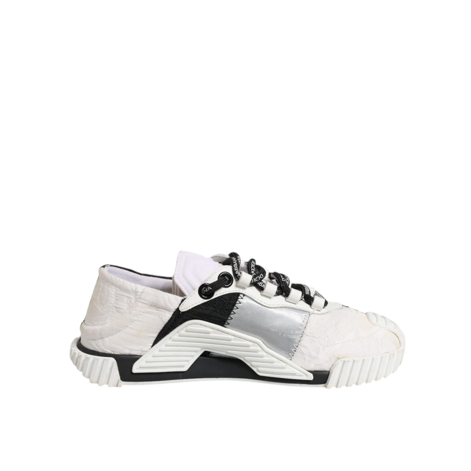 Dolce & Gabbana White Black NS1 Low Top Sneakers Shoes