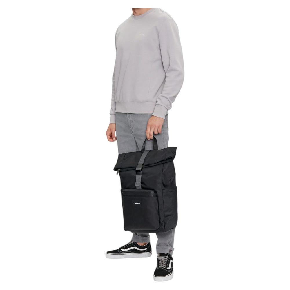 Calvin Klein Calvin Klein Black Recycled Polyester Backpack CAKL-14598300009