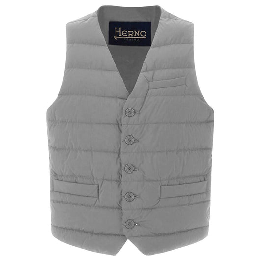 Herno Gray Nylon Vest HE-14698-IT44 | XS