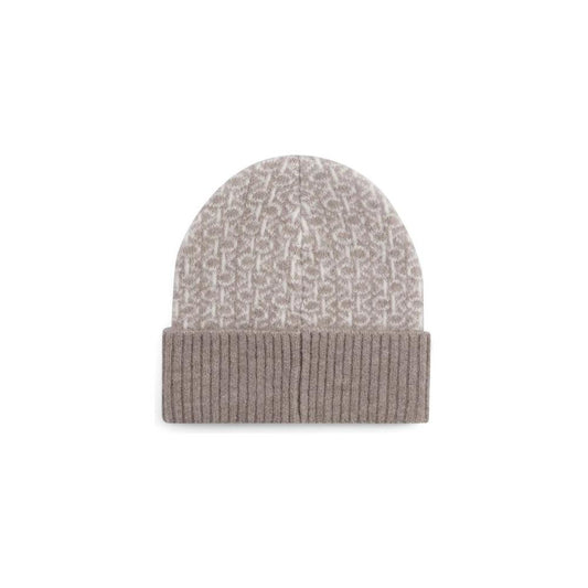 Calvin Klein Beige Alpaca Leather Hat