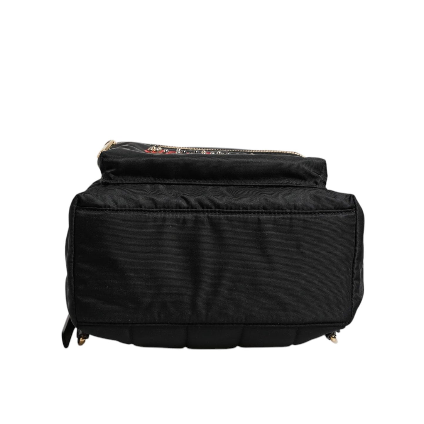 Dolce & Gabbana Black Nylon #DGFAMILY VULCANO Embellished Backpack Bag