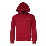 Dolce & Gabbana Red Cotton Logo Hooded Sweatshirt Sweater