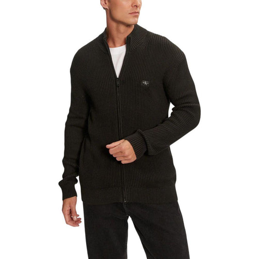 Calvin Klein Jeans Black Cotton Cardigan CA-16499600009-IT48 | L