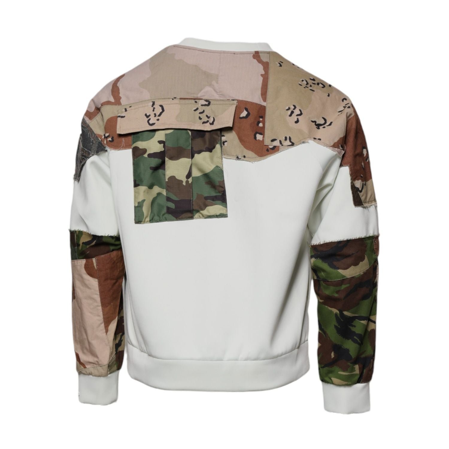 Dolce & Gabbana Multicolor Patchwork Cotton Crew Neck Sweater