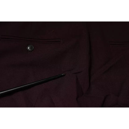 Aniye By Maroon Mid Waist Tapered Skinny Dress Pants