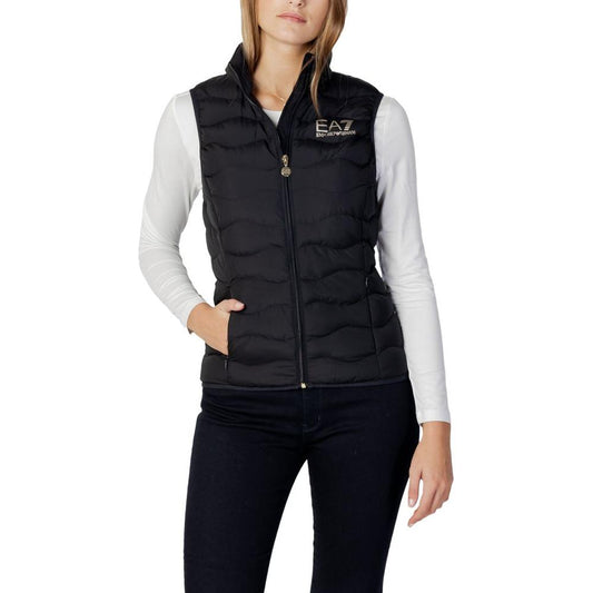 EA7 Emporio Armani Black Polyester Jackets & Coat