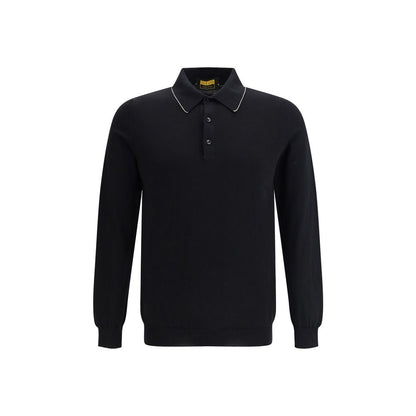 Svevo Black Cotton Polo Shirt