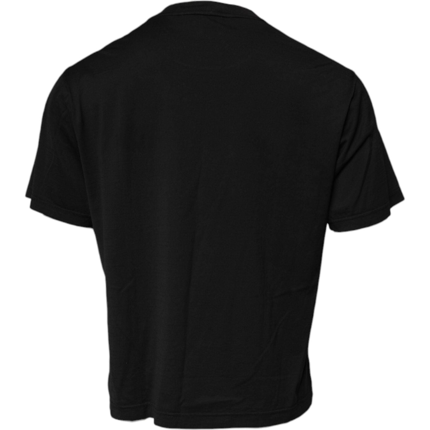 Dolce & Gabbana Black DG Logo Cotton Crew Neck T-shirt