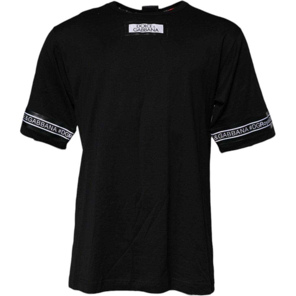 Dolce & Gabbana Black #DGMILLENNIALS Cotton Crew Neck T-shirt TSH90057-44