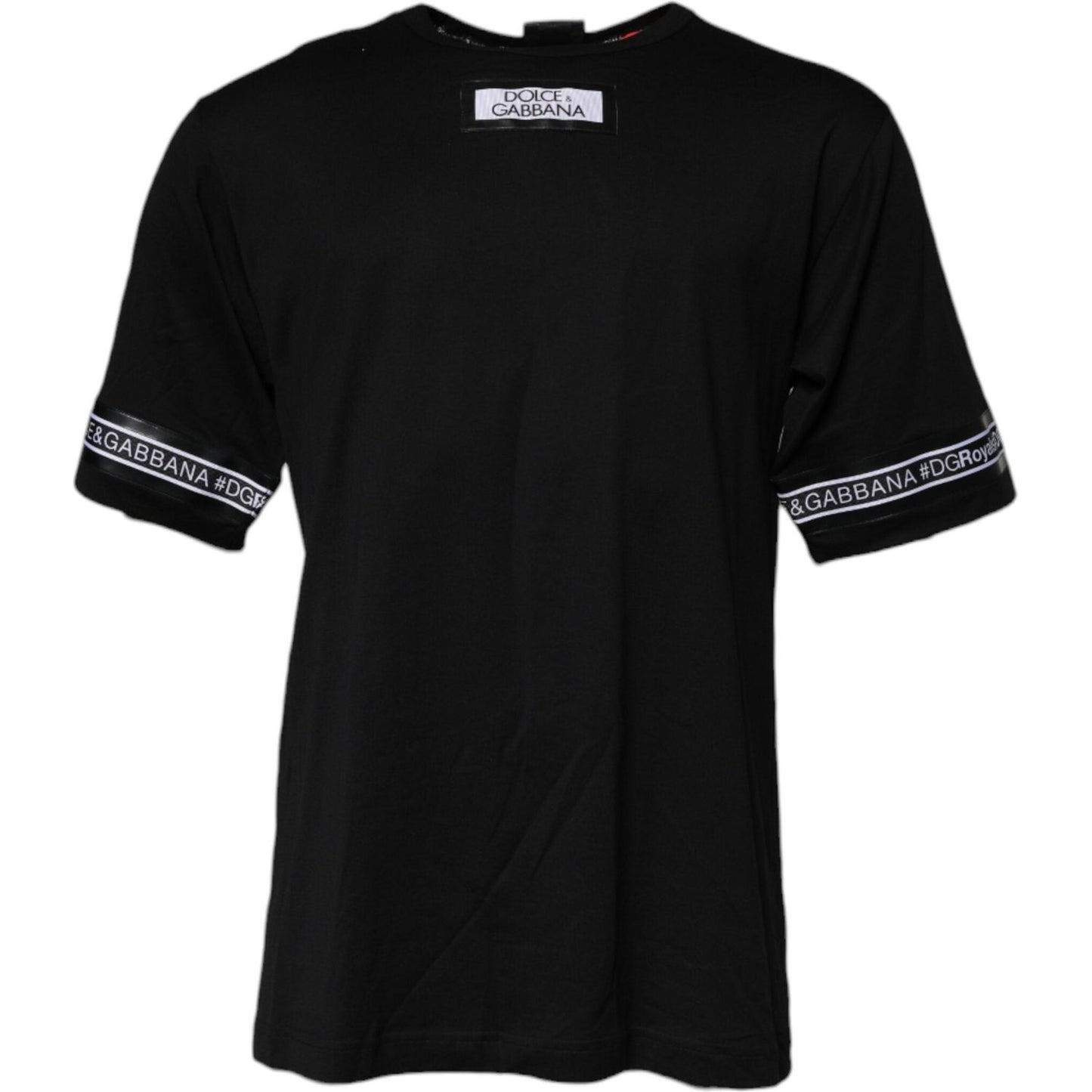Dolce & Gabbana Black #DGMILLENNIALS Cotton Crew Neck T-shirt TSH90057-44