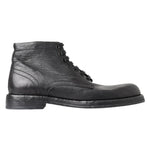 Dolce & Gabbana Black Leather Boot DO-1068-EU44/US11