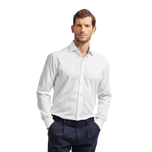 Ballantyne White Cotton Shirt BA-1080-40