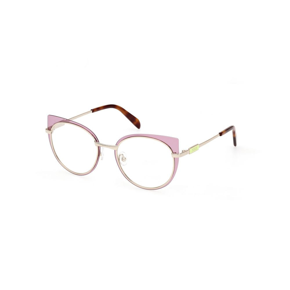 Emilio Pucci Purple Metal Frames, women's glasses EP5220-51080, size 51/19/140 mm, featuring purple metal design.