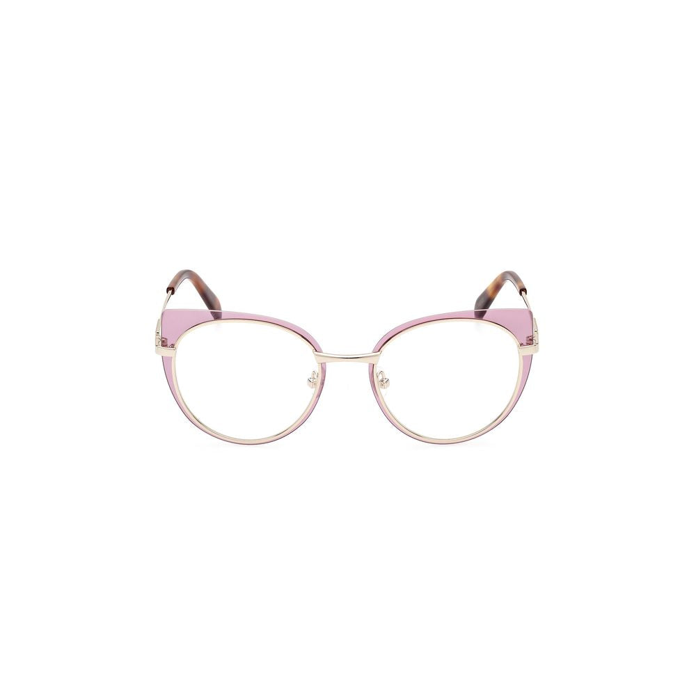 Alt Tag: Emilio Pucci Purple Metal Frames, elegant women's glasses with cat-eye design, size 51/19/140 mm, ideal for stylish eyewear lovers.