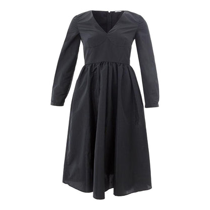 Lardini Elegant Black Polyester Dress