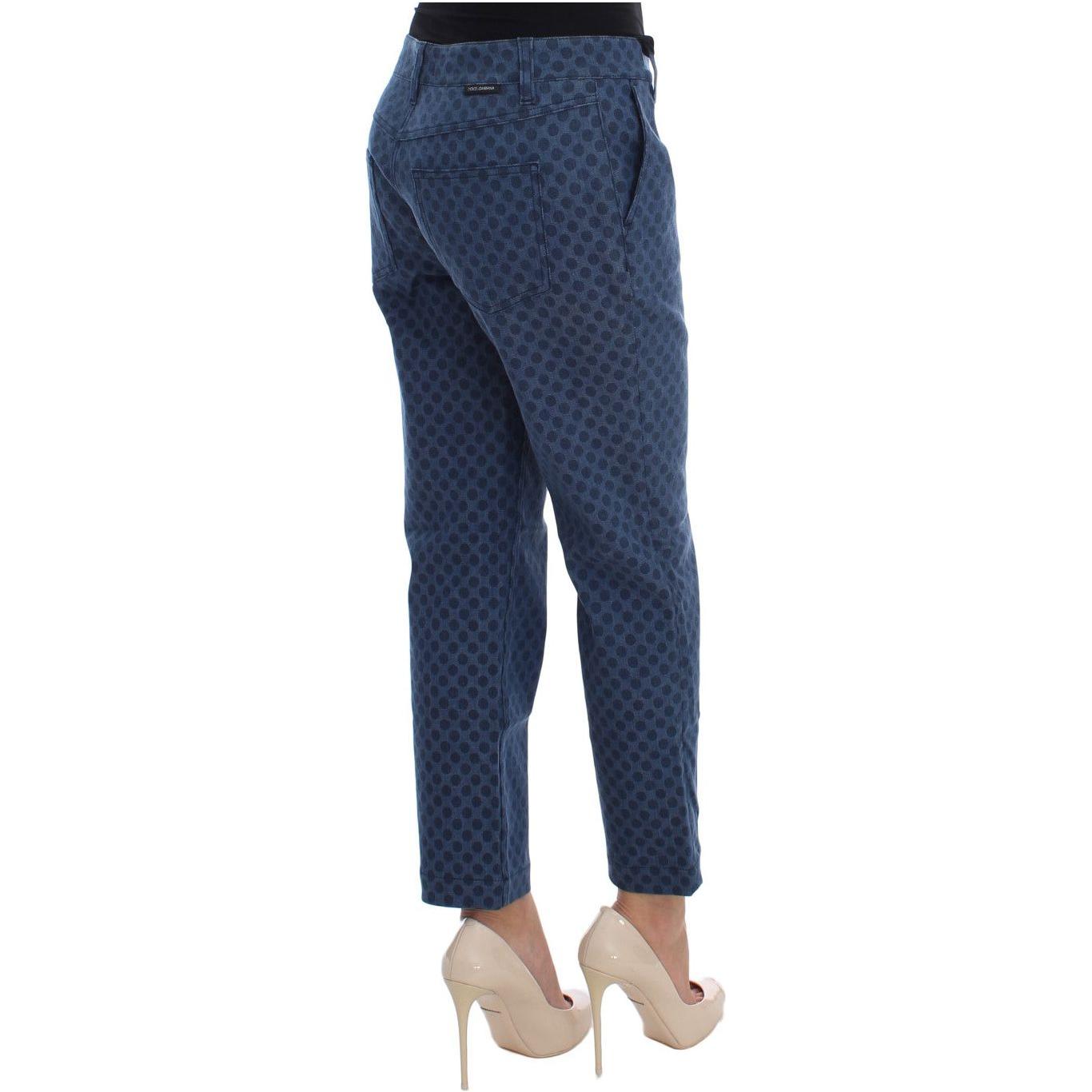 Dolce & Gabbana Polka Dotted Stretch Capri Jeans