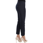 Dolce & Gabbana Chic Polka Dotted Capris Jeans Dolce & Gabbana Dark Slate Gray