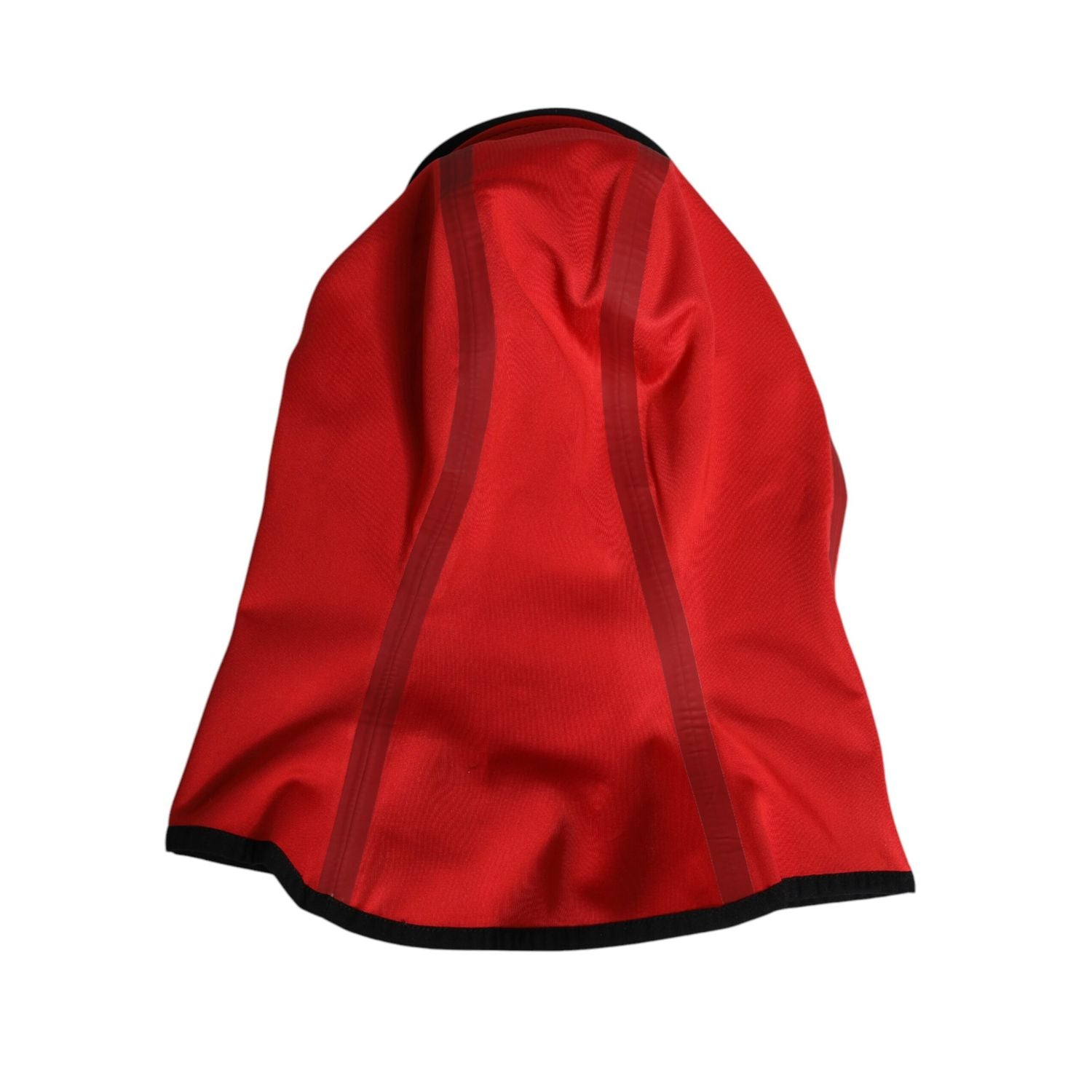 Dolce & Gabbana Red Logo Polyester Wide Brim Balaclava Hat