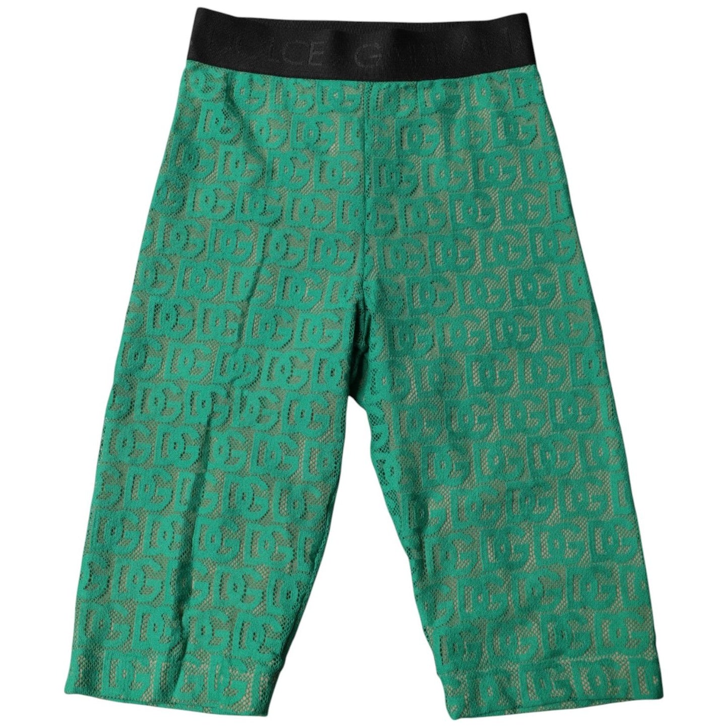 Dolce & Gabbana Green Logo Monogram Cropped Tights Underwear BIK1979-2