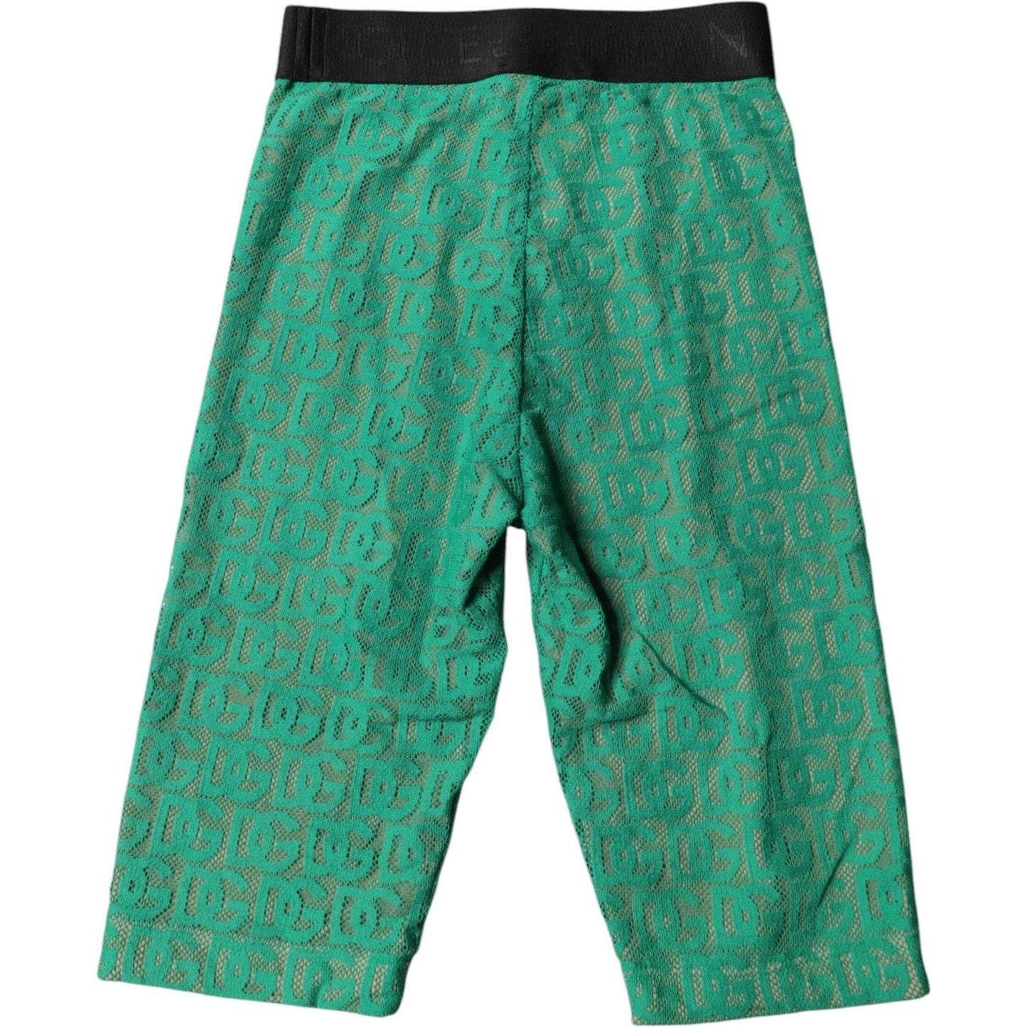 Dolce & Gabbana Green Logo Monogram Cropped Tights Underwear BIK1979-2