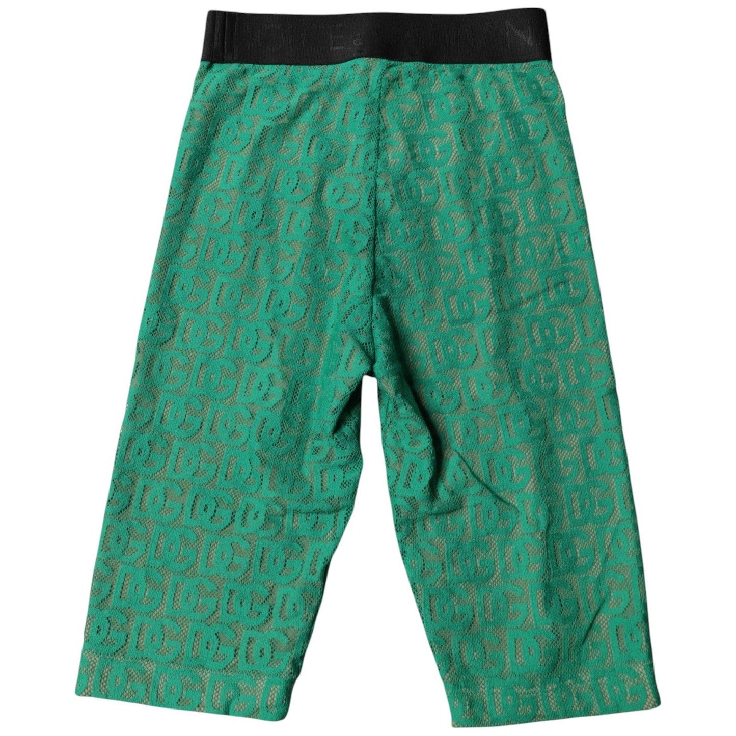 Dolce & Gabbana Green Logo Monogram Cropped Tights Underwear BIK1979-2