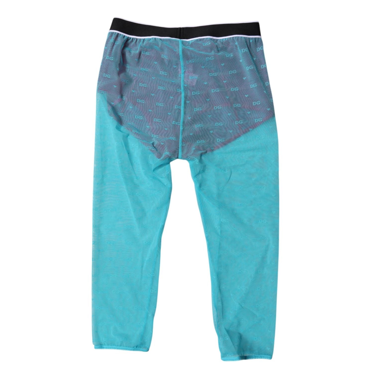 Dolce & Gabbana Blue Fuchsia Logo Lingerie Cropped Underwear