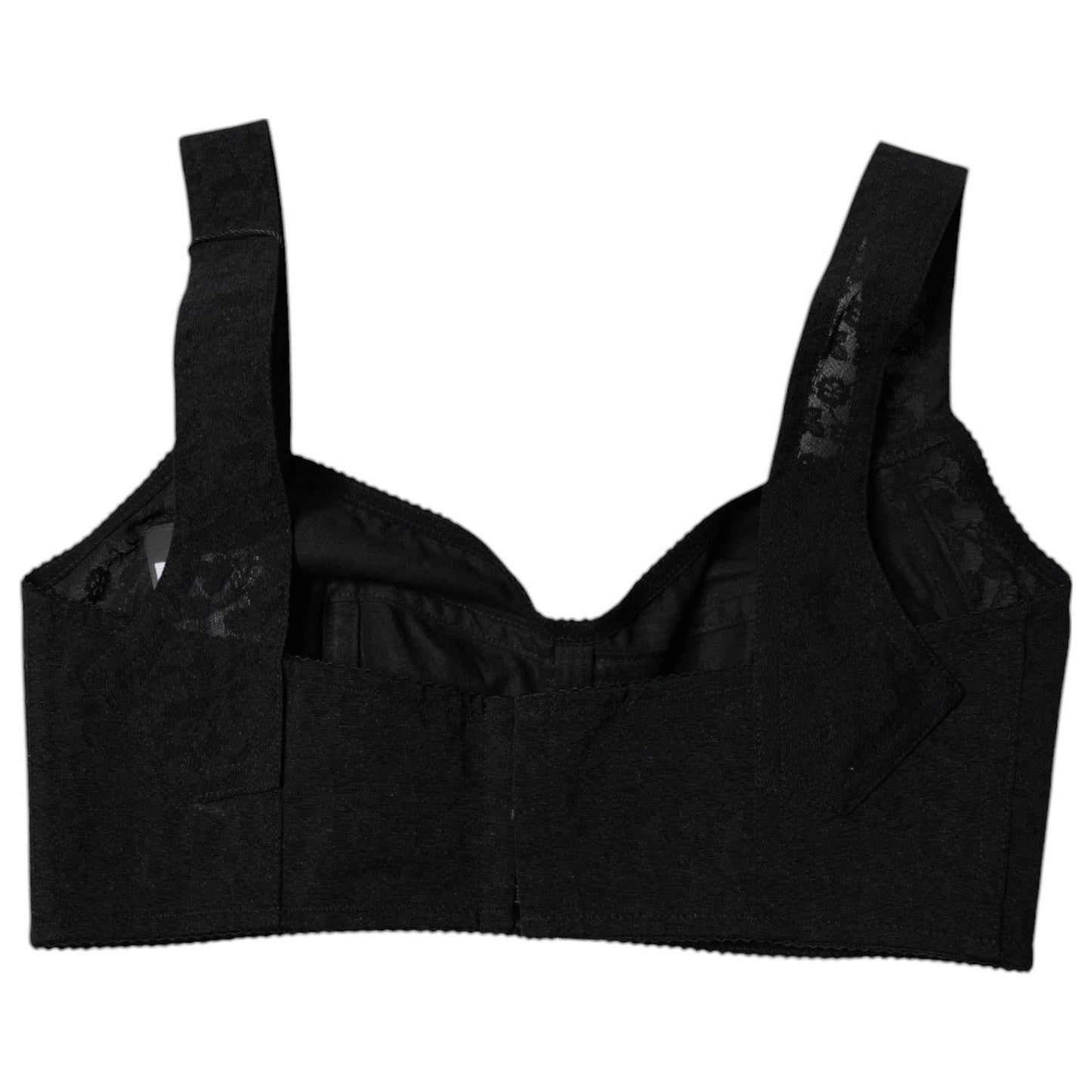 Dolce & Gabbana Black Nylon Balconcino Brassiere Underwear BIK1985-40
