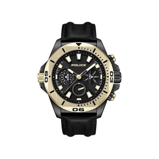 Police Black Artificial Leather Watch POPEWJF0022501AC