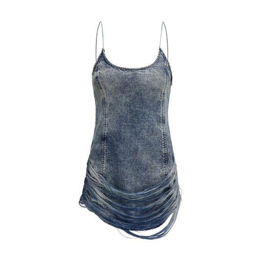 Diesel De-dra-short-fsg Mini Dress in denim DI-A189640CMBP01-S