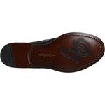 Dolce & Gabbana Black Embroidered Classic Leather Derby Dress Shoes MV7175-41