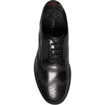 Dolce & Gabbana Black Embroidered Classic Leather Derby Dress Shoes MV7175-41