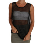Dolce & Gabbana Black Mesh Transparent Blouse T-shirt TSH2694-42