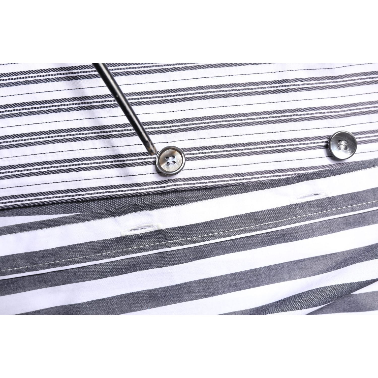 Dolce & Gabbana Multicolor Striped Button Down Casual Shirt