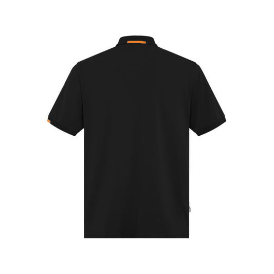 Suns Black Cotton Polo Shirt SU-15075-L