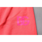 Dolce & Gabbana Neon Red Cotton Jogger Men Sweatpants Pants PAN75271-48