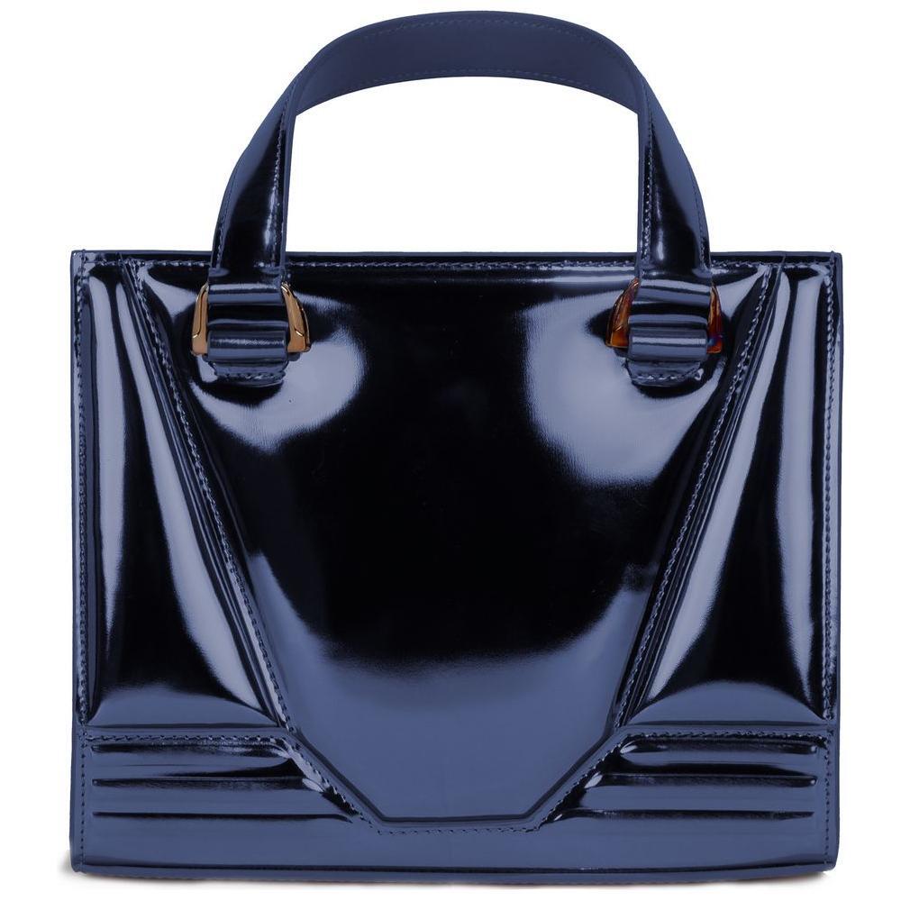Front view with bag zipped and handles upright.