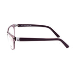 Side view of Hogan Purple Plastic Frames with bright violet color and dimensions 49/22/140 mm for unisex.