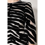 Dolce & Gabbana Black White Zebra A-line Sheath Mini Dress DR81634-36