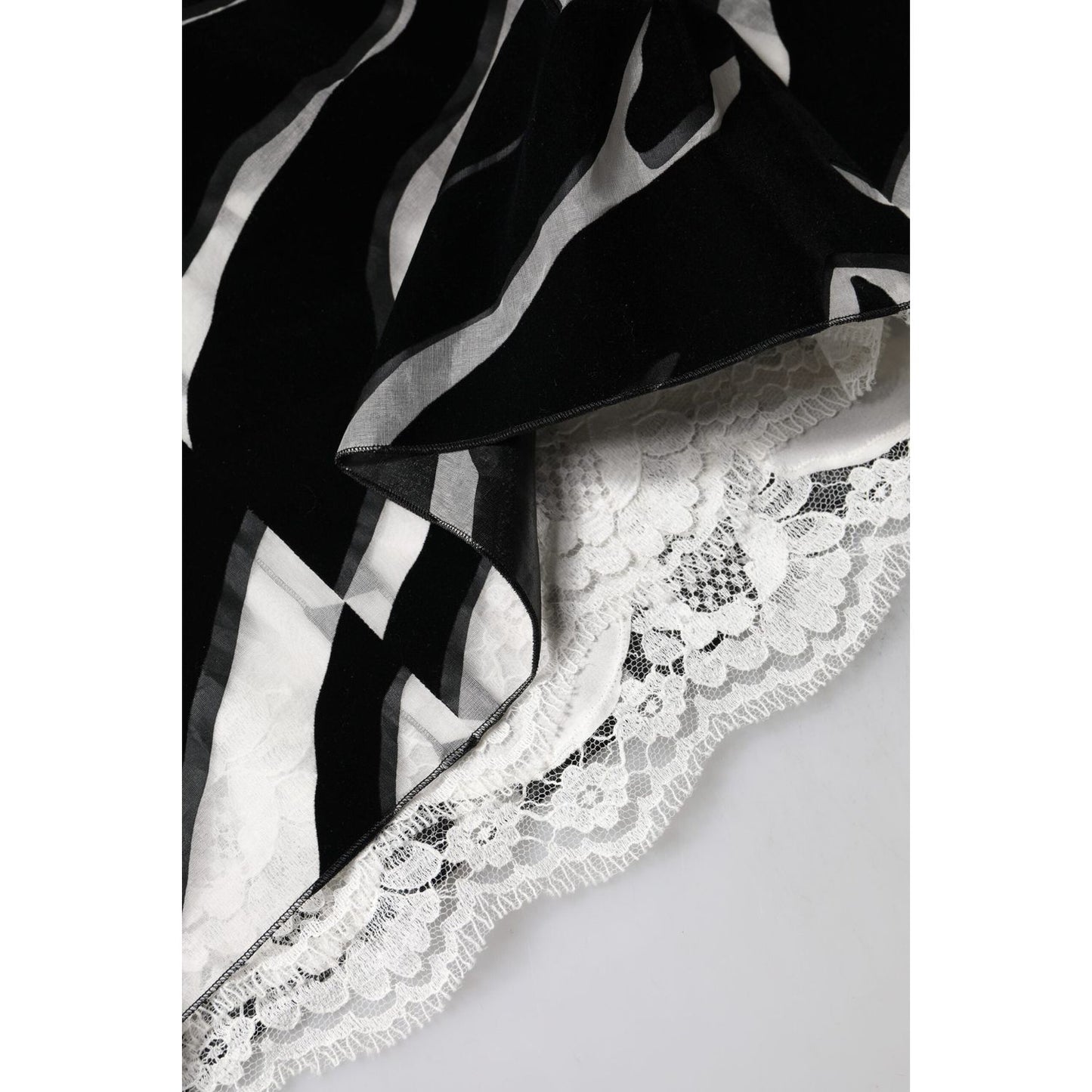 Dolce & Gabbana Black White Zebra A-line Sheath Mini Dress DR81634-36