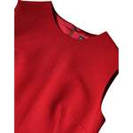 Dolce & Gabbana Red Wool Sleeveless Knee Length A-line Dress DR81638-44
