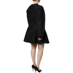 Dolce & Gabbana Black Cotton Long Sleeves A-line Mini Dress DR81653-36