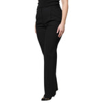 Dolce & Gabbana Black Wool High Waist Boot Cut Dress Pants PAN75975-40