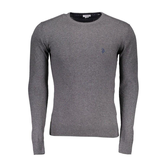 U.S. POLO ASSN. Gray Cotton Men Sweater US-3090-3XL