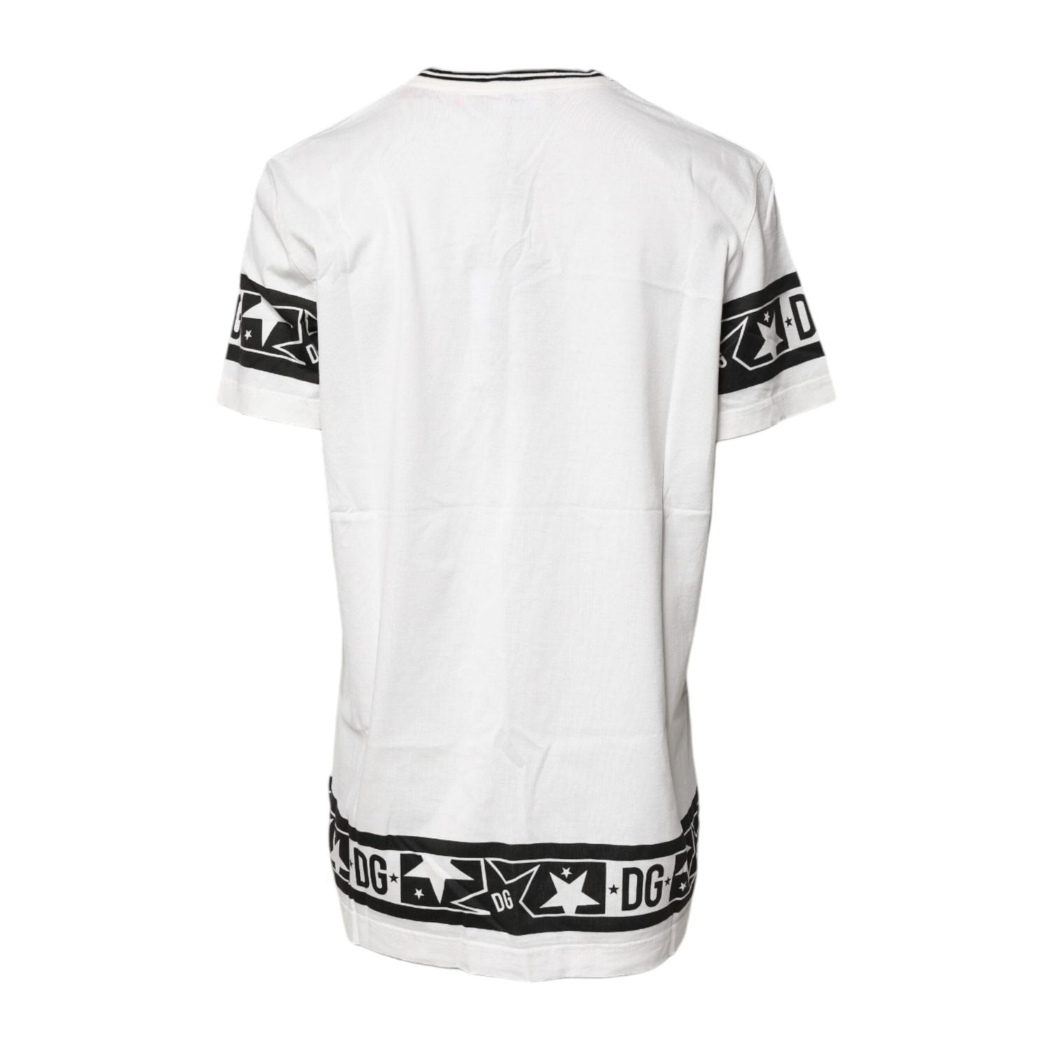 Dolce & Gabbana White #DGMillennials Cotton Crewneck T-shirt