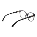 Alt Tag: Guess Gray Women Glasses Frame, grey acetate material, round full-rim style, demo lenses, 55-18-140 size with branded case.