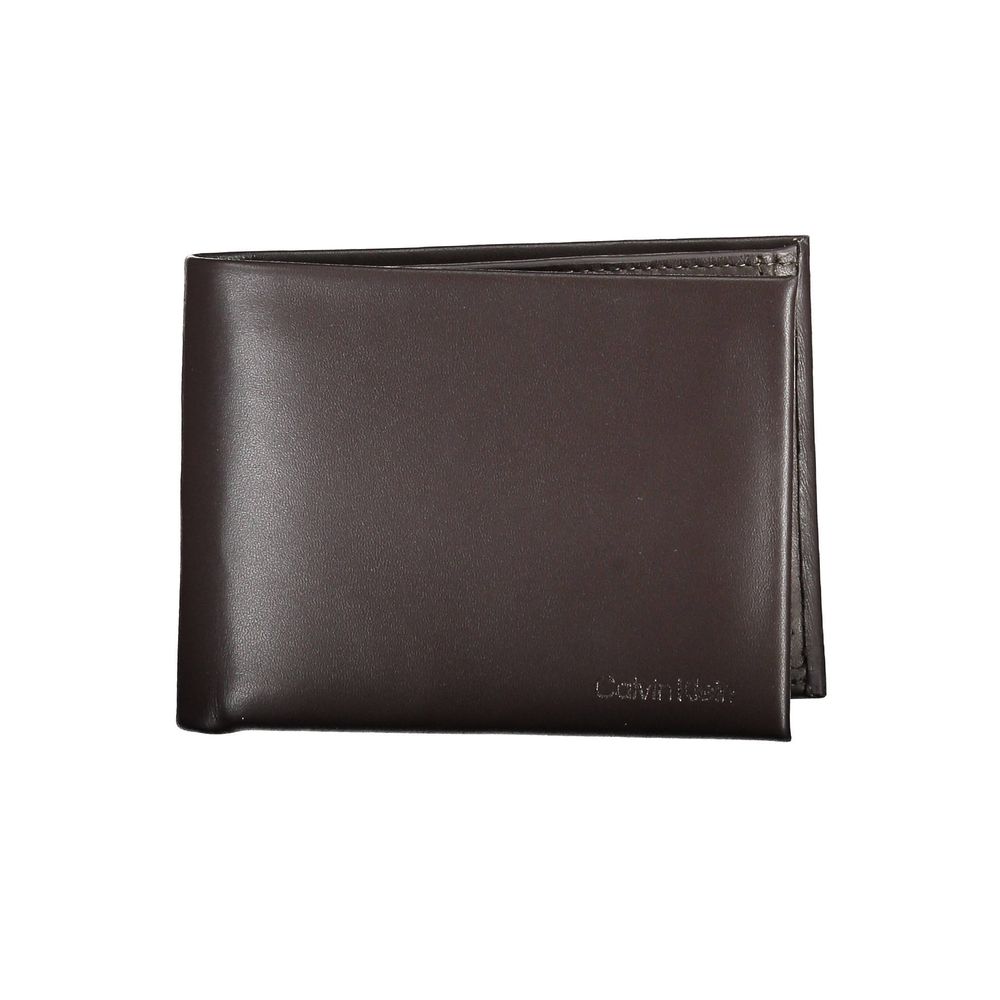 Calvin Klein Brown Leather Men Wallet